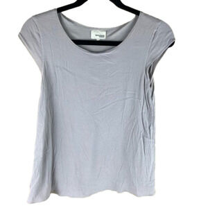 Aritzia Wilfred  Free Grey Short Sleeve Scoop Neck T-shirt